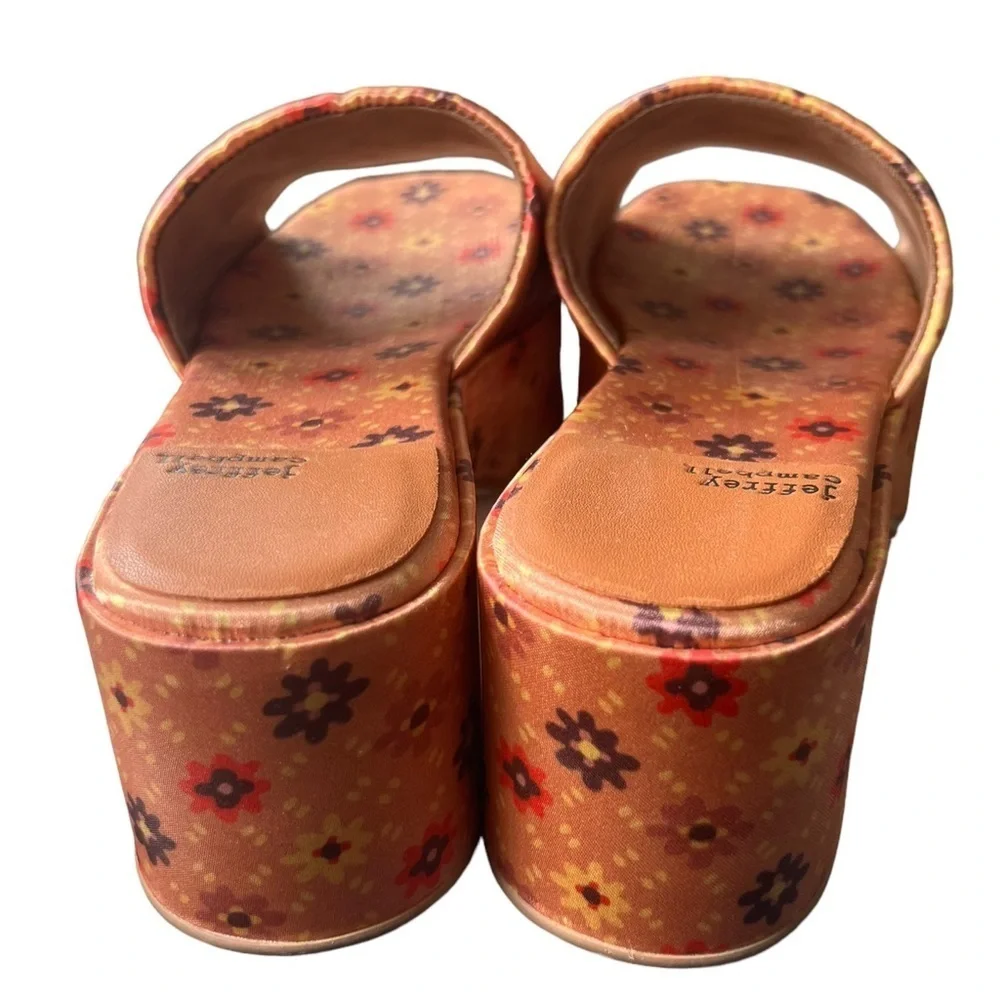 NWT Anthropologie Jeffrey Campbell Shindy Platform Slide Mules 70s Hippie Size 8 - Picture 11 of 12